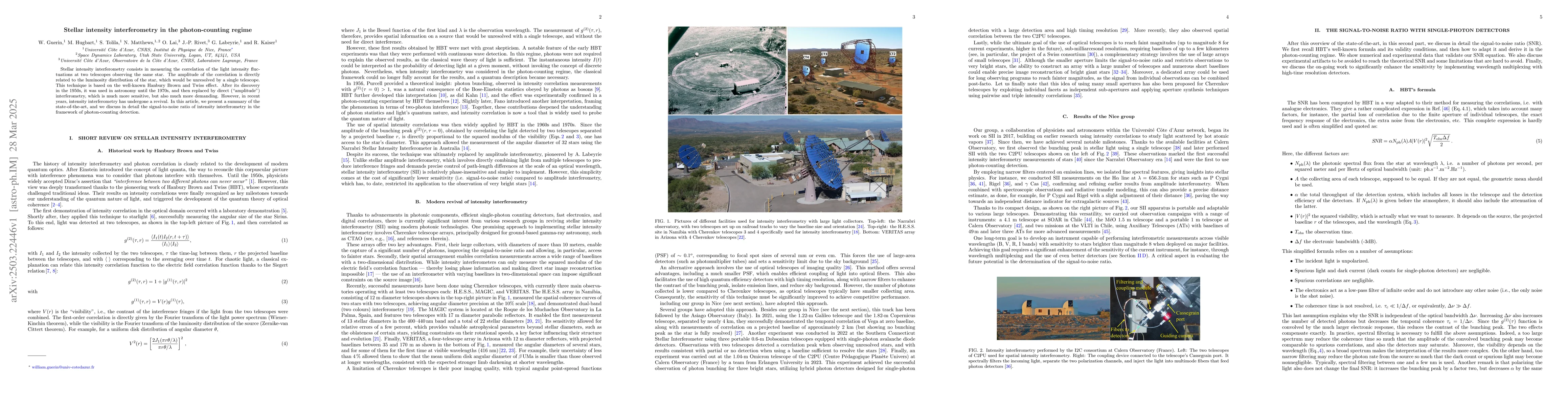 Thumbnail for Stellar intensity interferometry in the photon-counting regime
