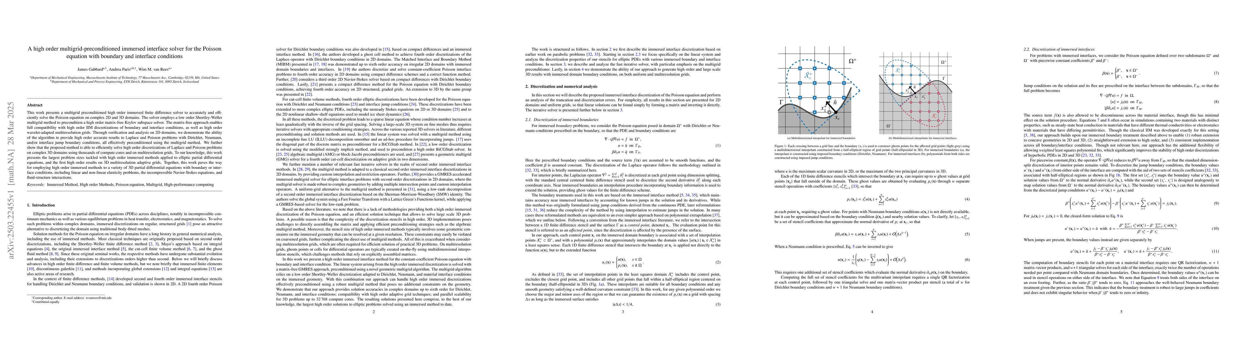 Thumbnail for A high order multigrid-preconditioned immersed interface solver for the
  Poisson equation with boundary and interface conditions