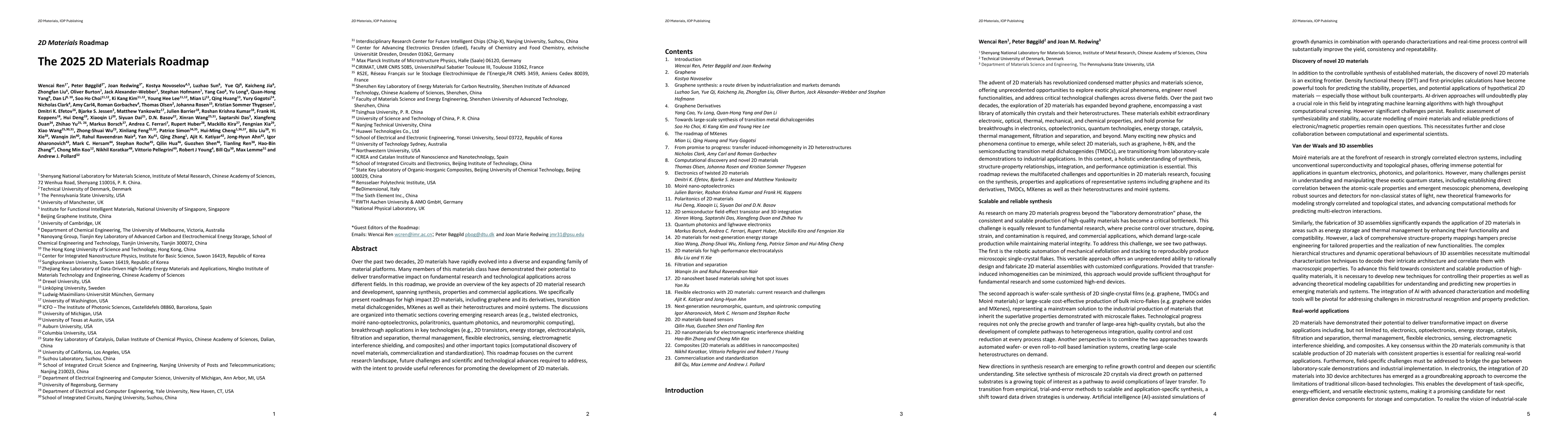 Thumbnail for The 2D Materials Roadmap