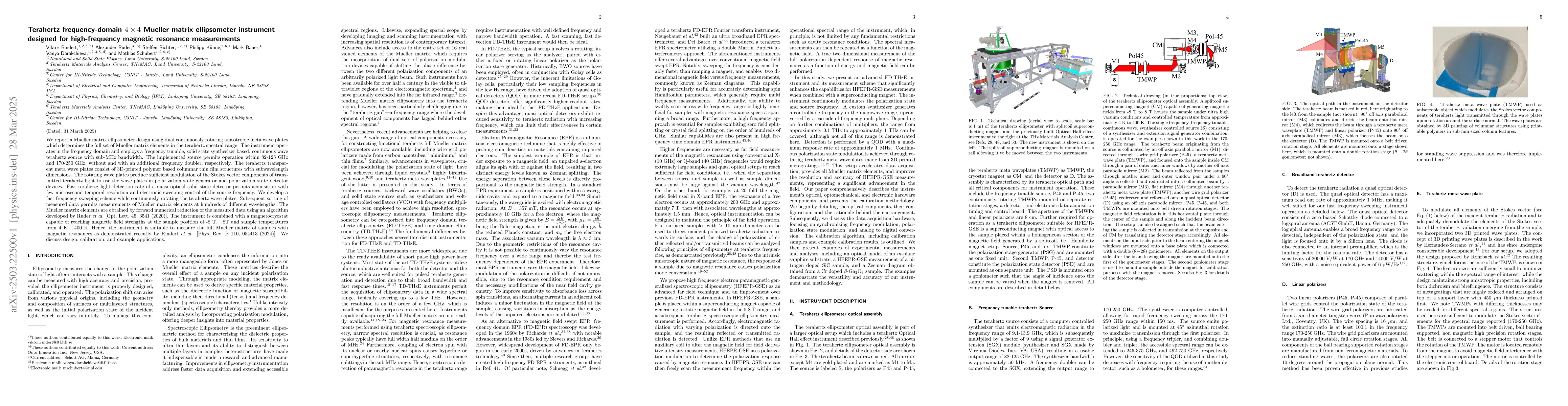 Thumbnail for Terahertz frequency-domain 4x4 Mueller matrix ellipsometer instrument
  designed for high-frequency magnetic resonance measurements