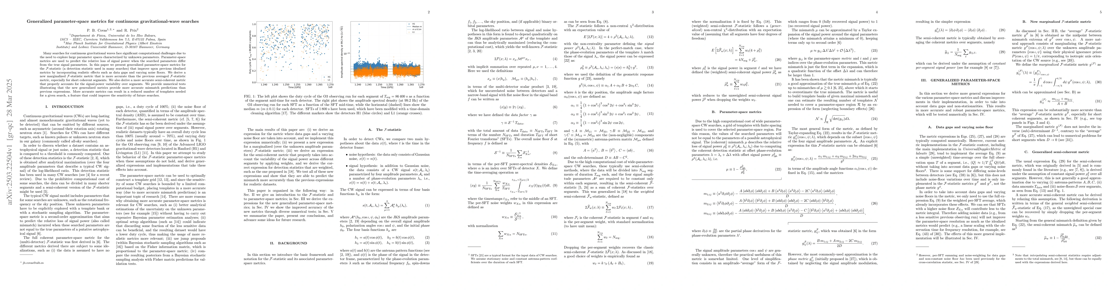 Thumbnail for Generalized parameter-space metrics for continuous gravitational-wave
  searches