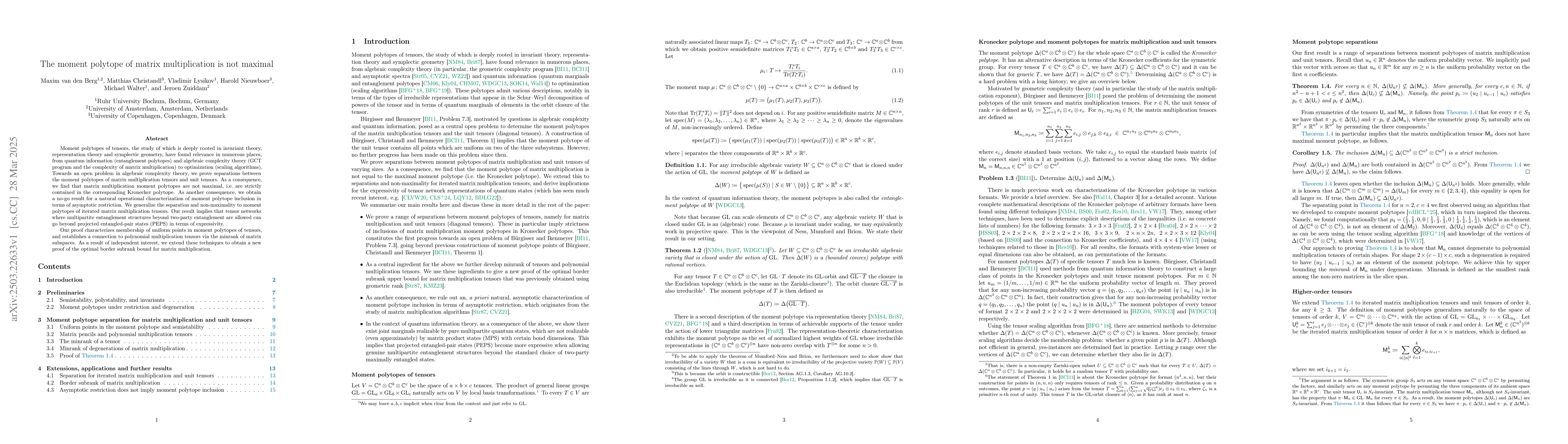 Thumbnail for The moment polytope of matrix multiplication is not maximal