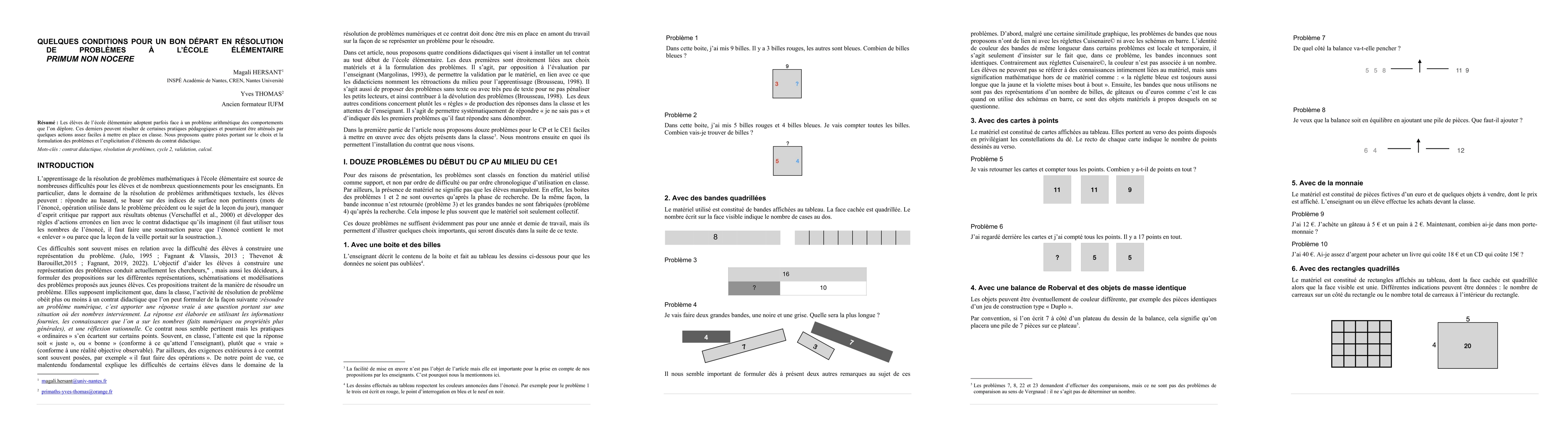 Thumbnail for Some conditions for a good start in problem solving in elementary
  school. Primum non nocere