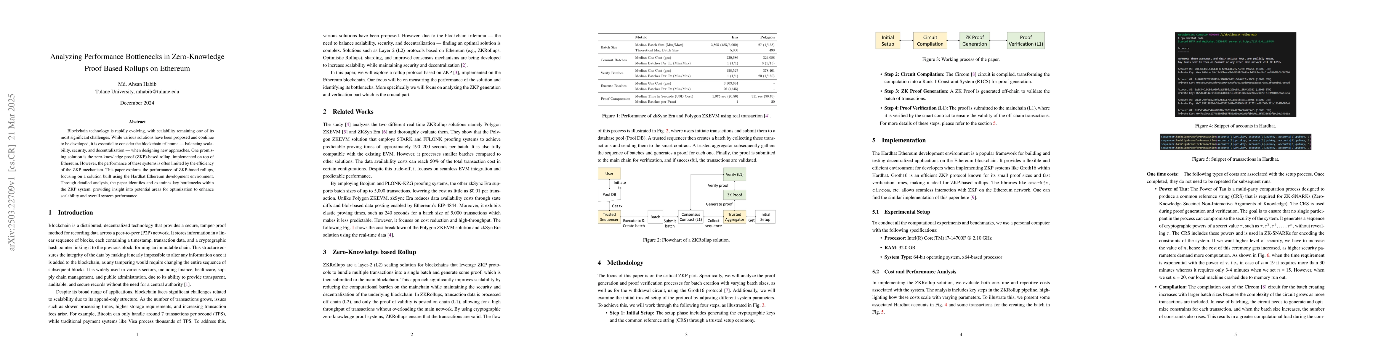 Thumbnail for Analyzing Performance Bottlenecks in Zero-Knowledge Proof Based Rollups
  on Ethereum