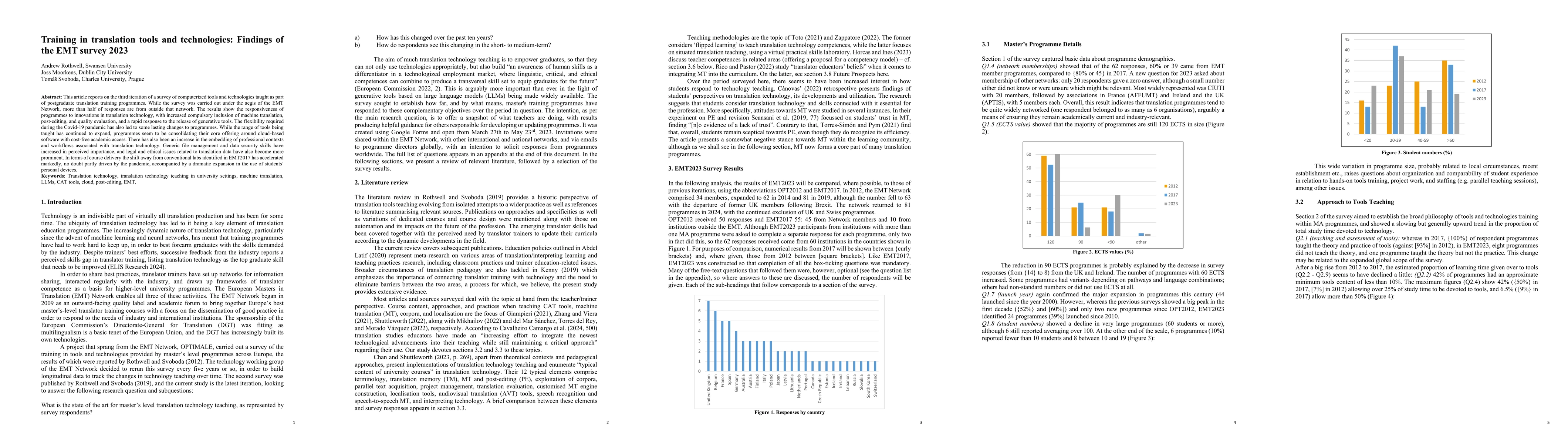 Thumbnail for Training in translation tools and technologies: Findings of the EMT
  survey 2023