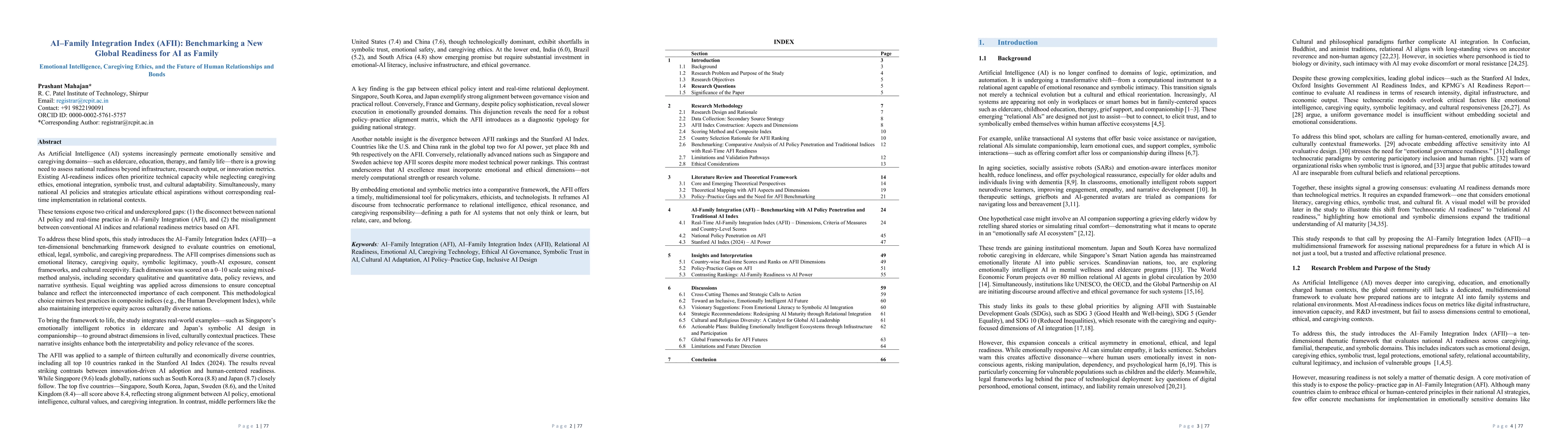 Thumbnail for AI Family Integration Index (AFII): Benchmarking a New Global Readiness
  for AI as Family