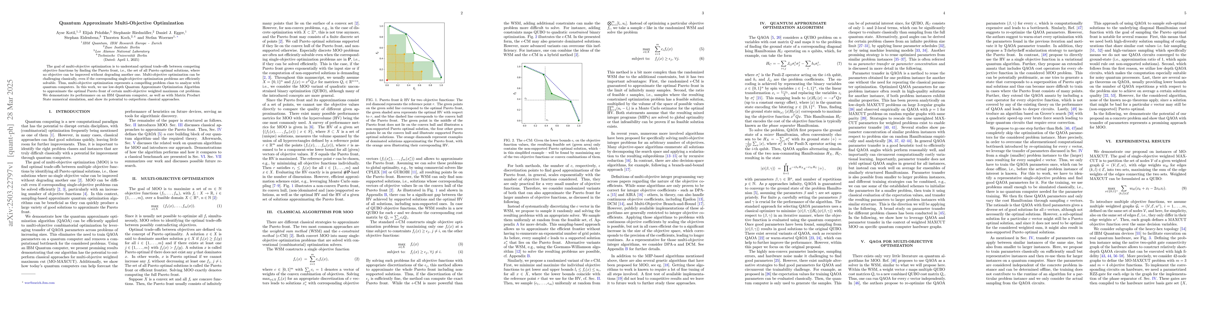 Thumbnail for Quantum Approximate Multi-Objective Optimization