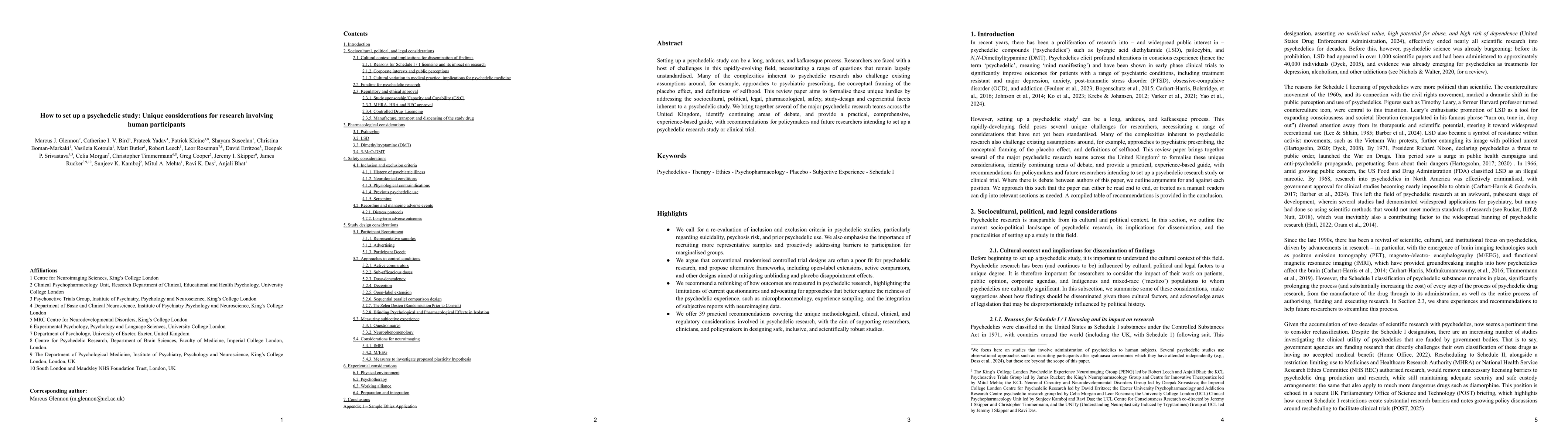 Thumbnail for How to set up a psychedelic study: Unique considerations for research
  involving human participants