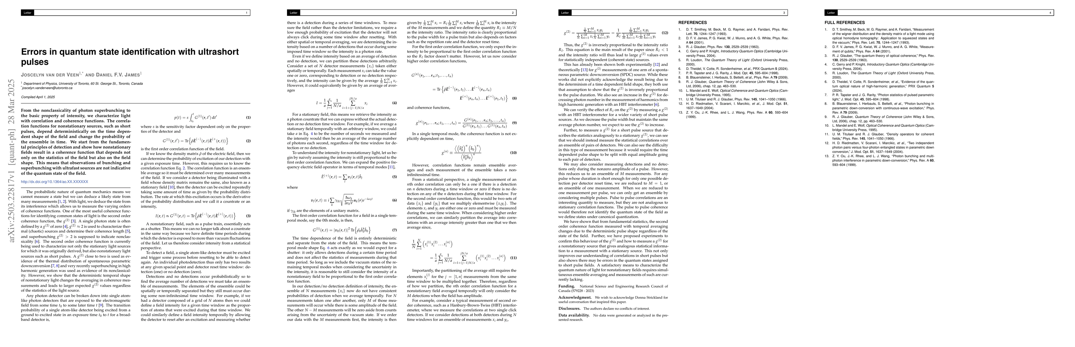 Thumbnail for Errors in quantum state identification with ultrashort pulses