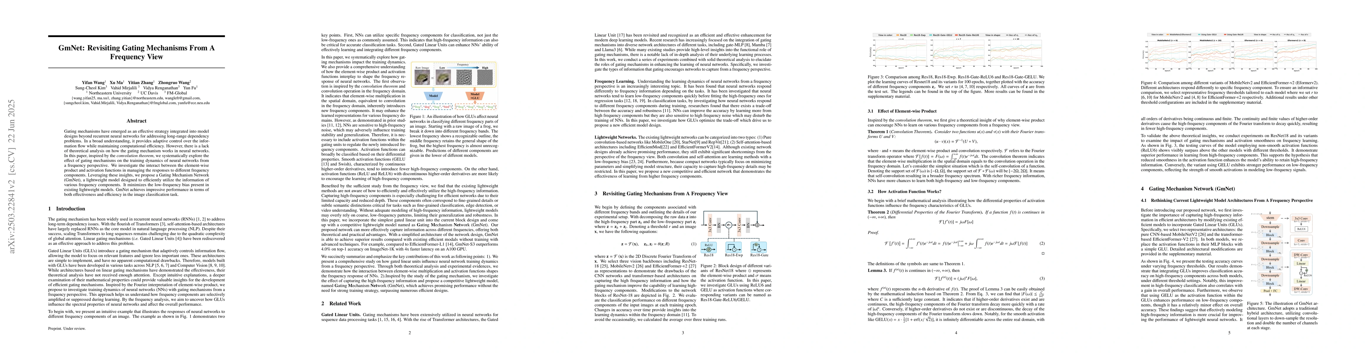 Thumbnail for GmNet: Revisiting Gating Mechanisms From A Frequency View