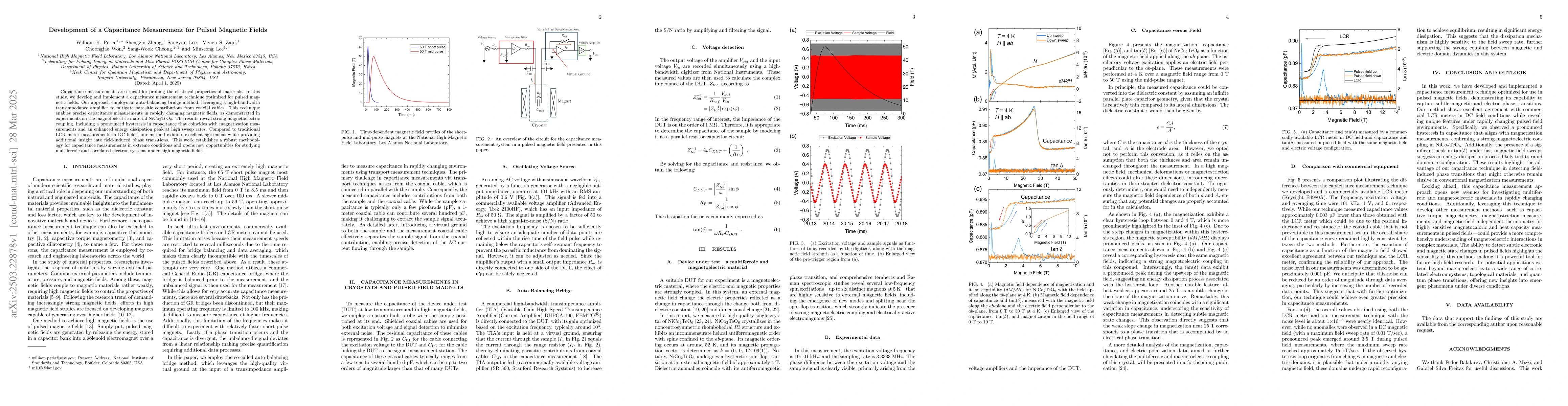 Thumbnail for Development of a Capacitance Measurement for Pulsed Magnetic Fields