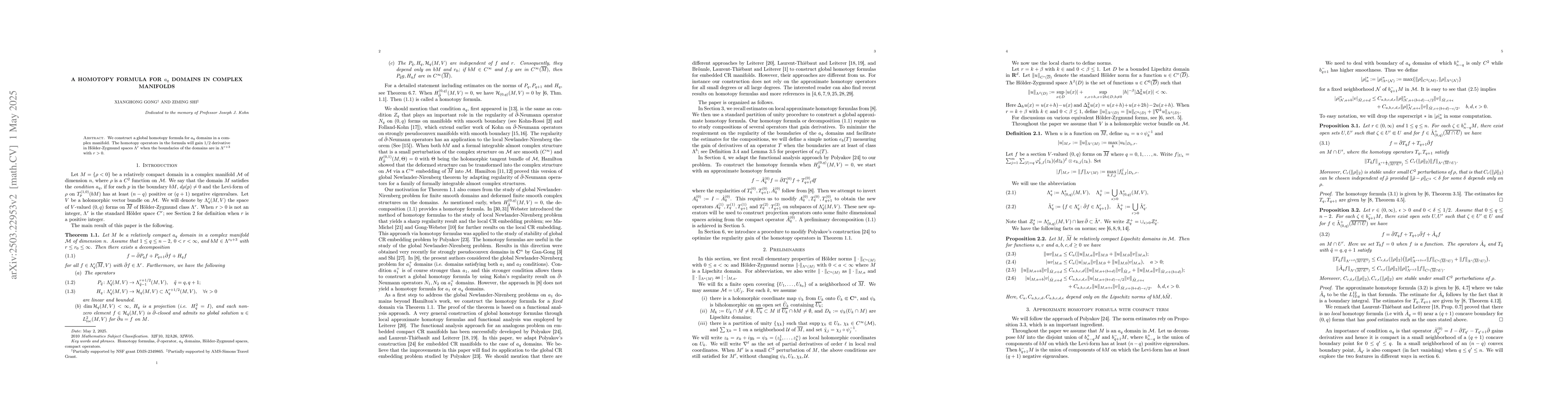 Thumbnail for A homotopy formula for $a_q$ domains in complex manifolds