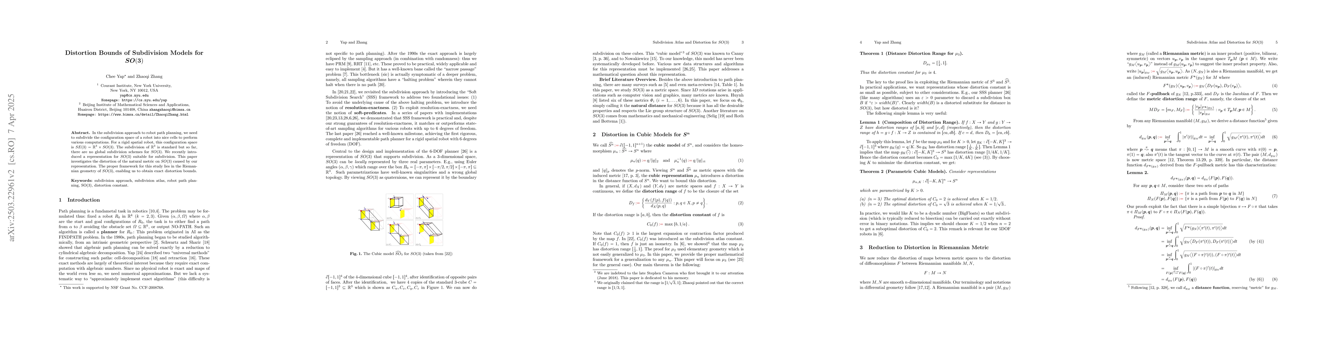 Thumbnail for Distortion Bounds of Subdivision Models for SO(3)
