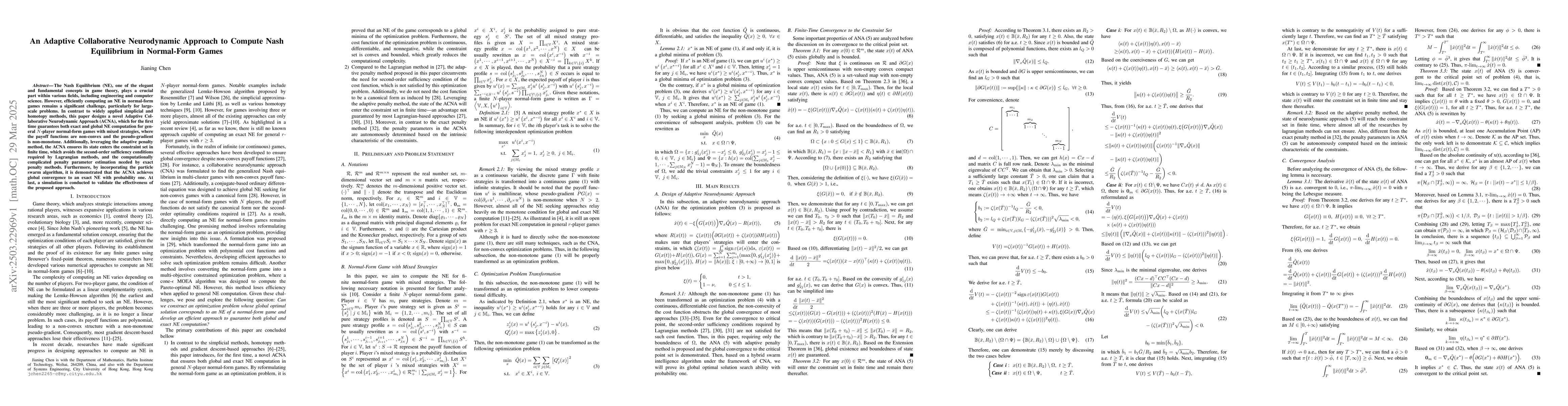 Thumbnail for An Adaptive Collaborative Neurodynamic Approach to Compute Nash
  Equilibrium in Normal-Form Games