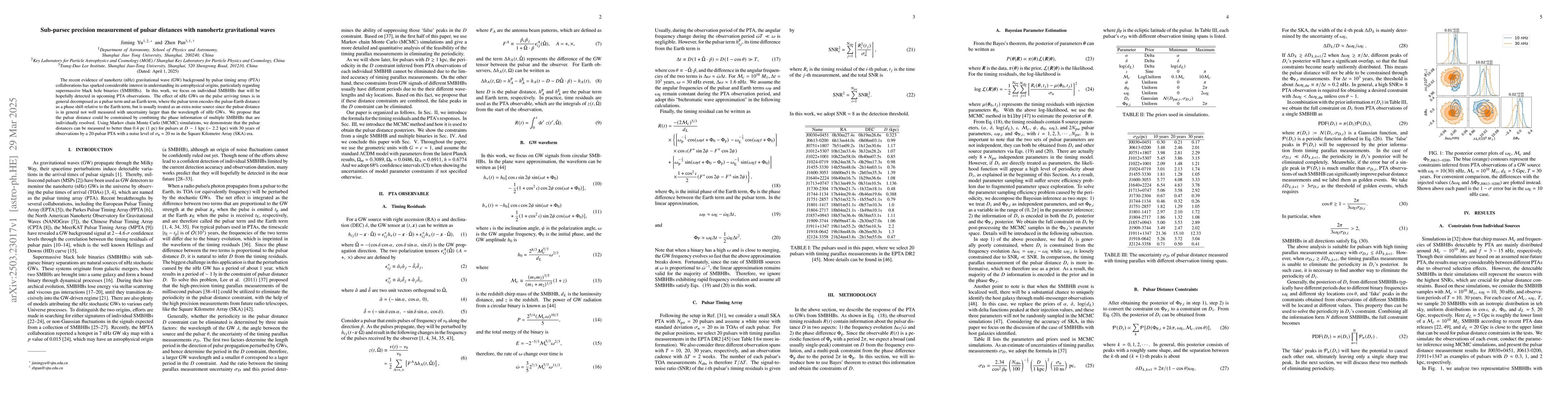 Thumbnail for Sub-parsec precision measurement of pulsar distances with nanohertz
  gravitational waves