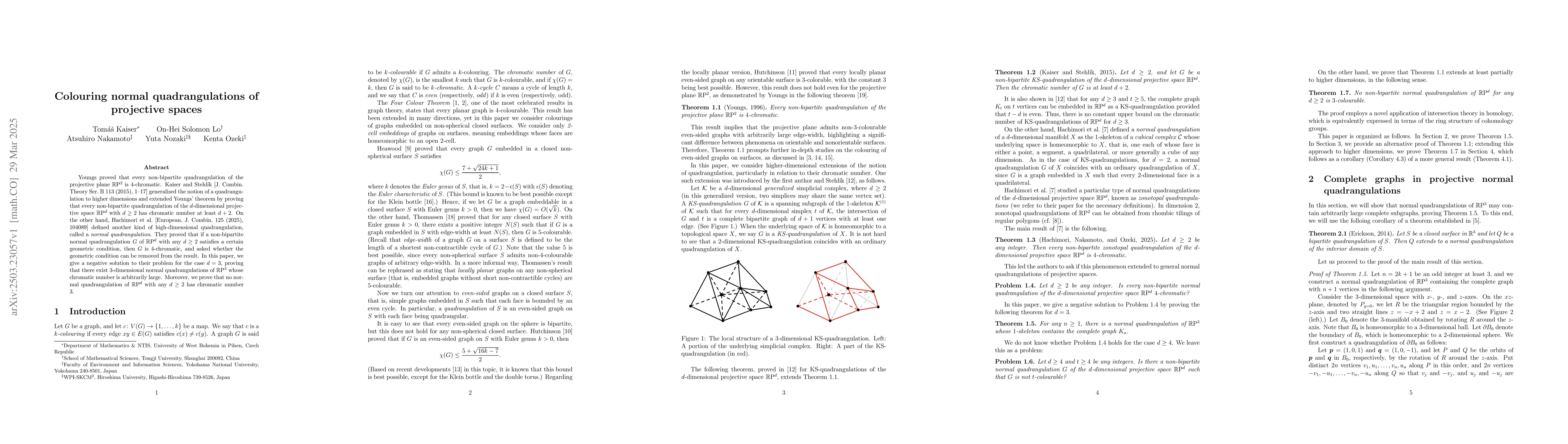 Thumbnail for Colouring normal quadrangulations of projective spaces