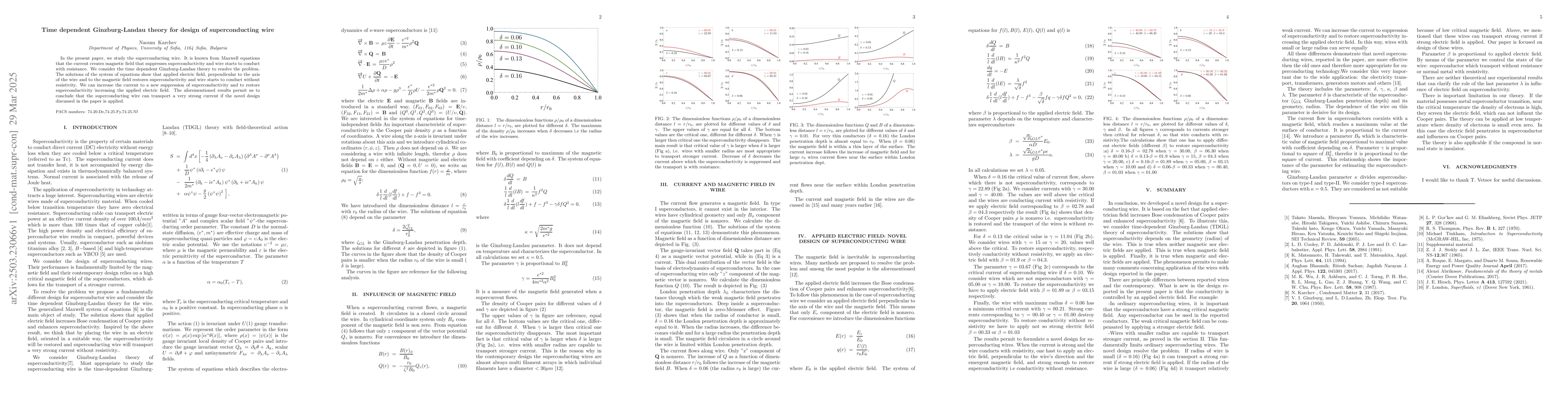 Thumbnail for Time dependent Ginzburg-Landau theory for design of superconducting wire