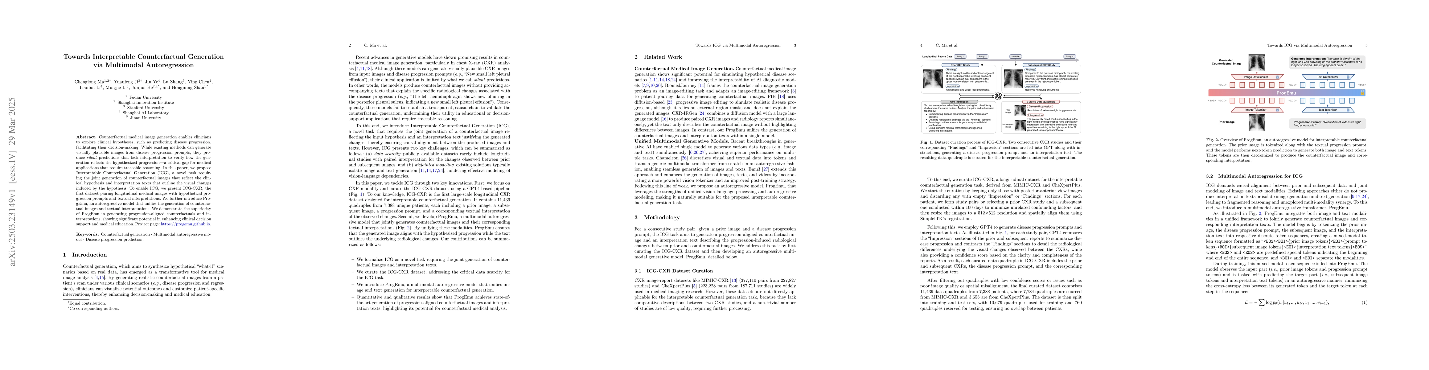 Thumbnail for Towards Interpretable Counterfactual Generation via Multimodal
  Autoregression