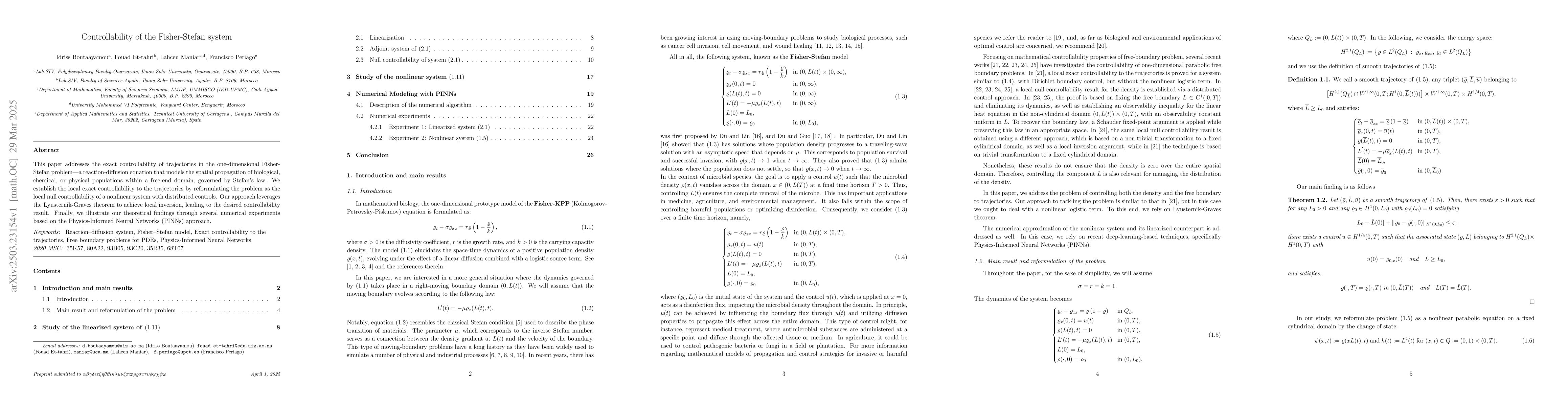 Thumbnail for Controllability of the Fisher-Stefan system
