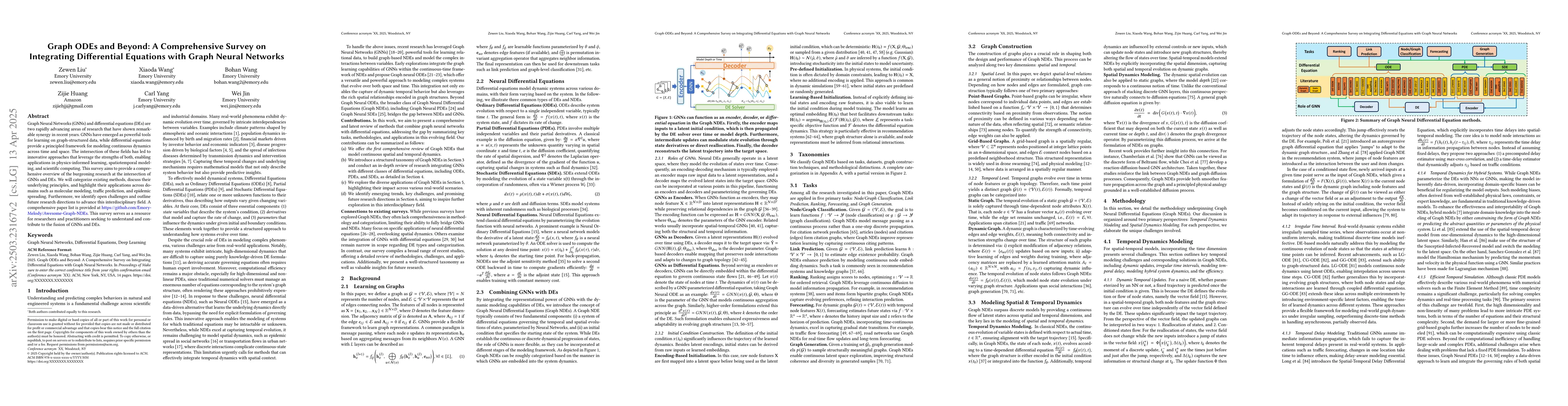 Thumbnail for Graph ODEs and Beyond: A Comprehensive Survey on Integrating
  Differential Equations with Graph Neural Networks