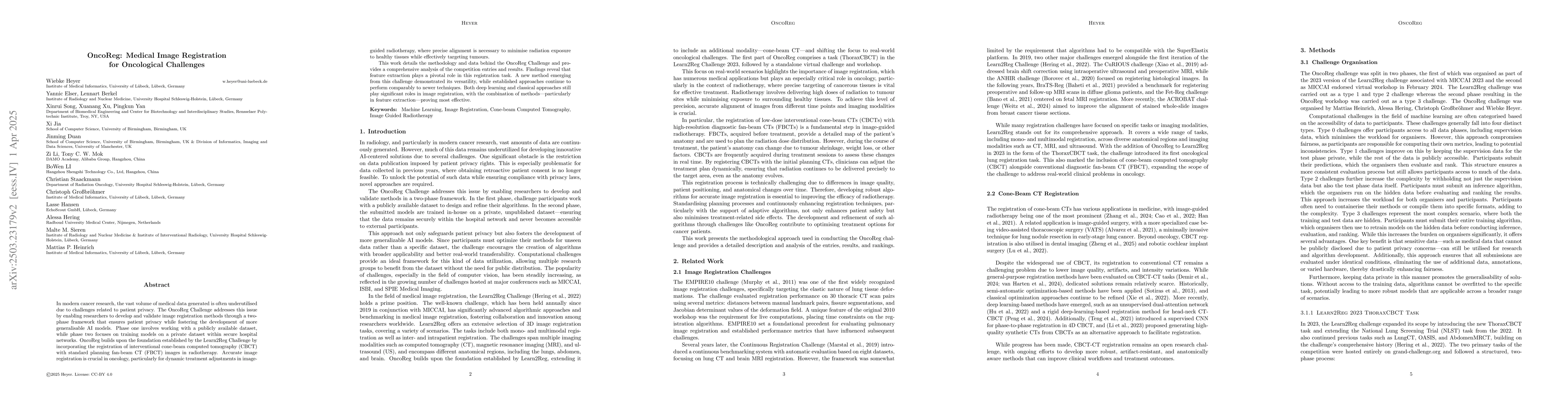 Thumbnail for OncoReg: Medical Image Registration for Oncological Challenges