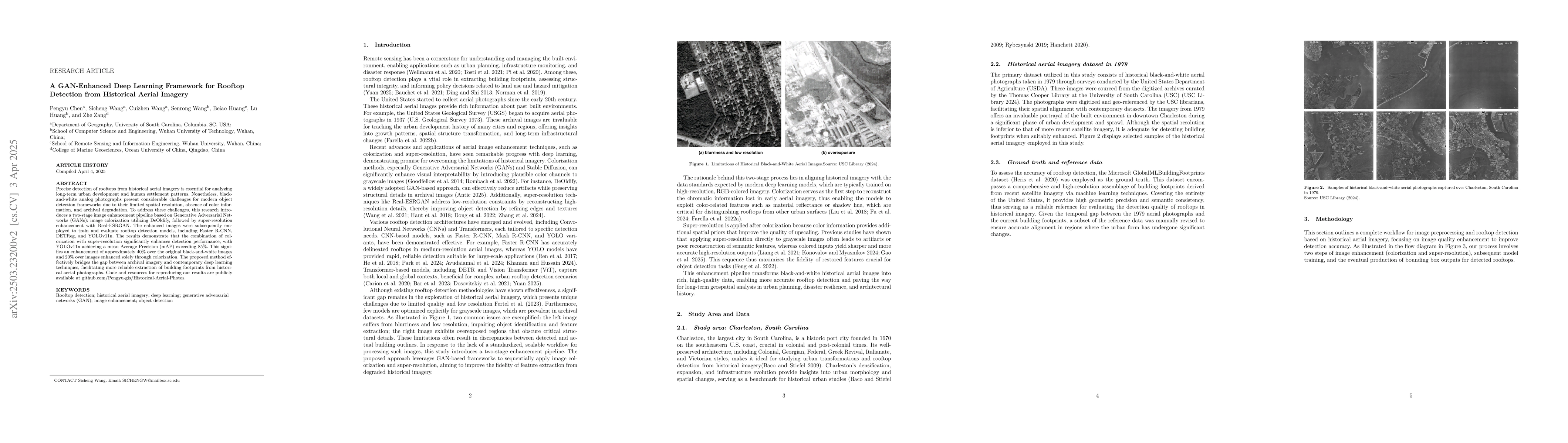 Thumbnail for A GAN-Enhanced Deep Learning Framework for Rooftop Detection from
  Historical Aerial Imagery