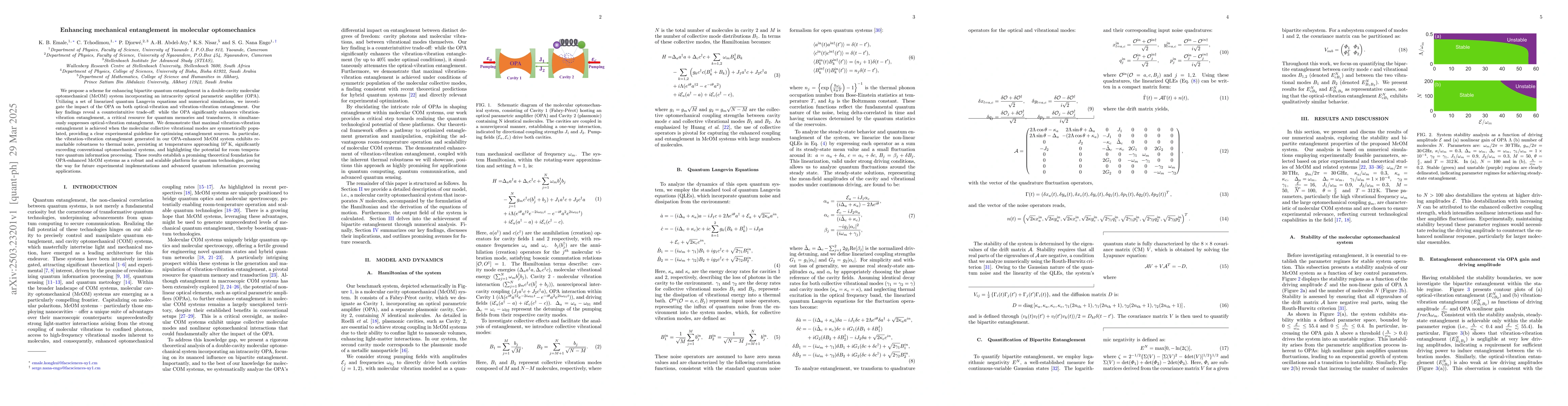 Thumbnail for Enhancing mechanical entanglement in molecular optomechanics