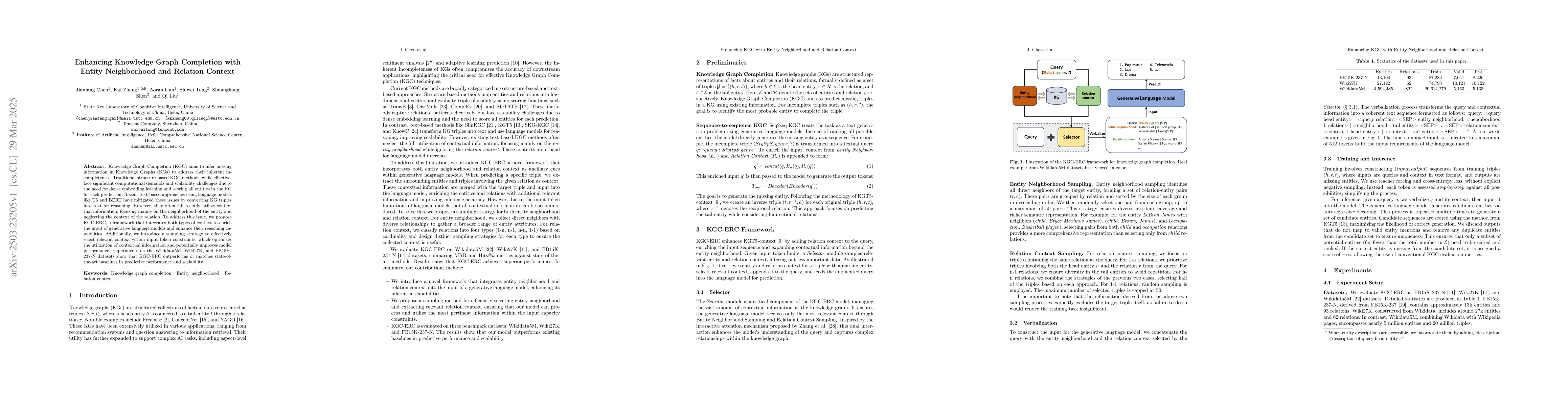Thumbnail for Enhancing Knowledge Graph Completion with Entity Neighborhood and
  Relation Context