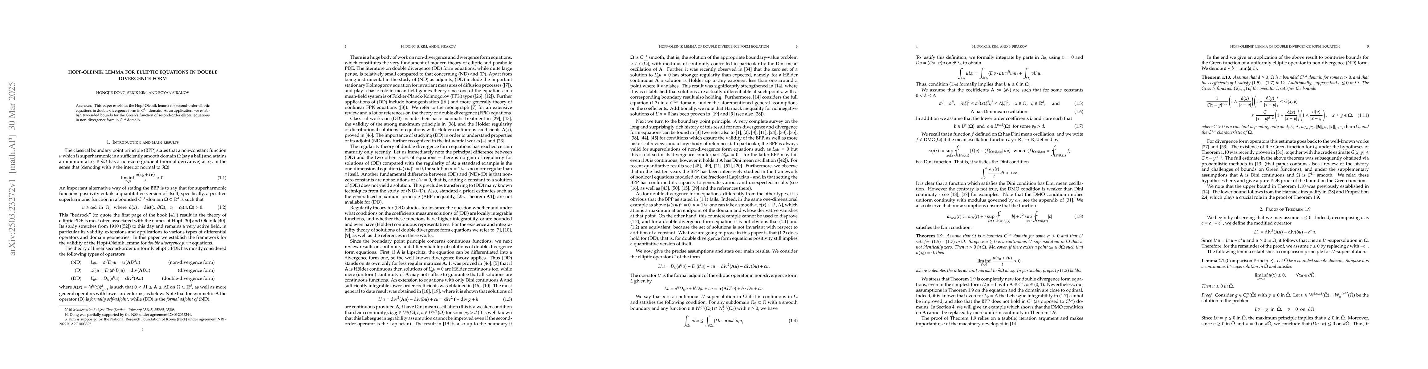 Thumbnail for Hopf-Oleinik lemma for elliptic equations in double divergence form