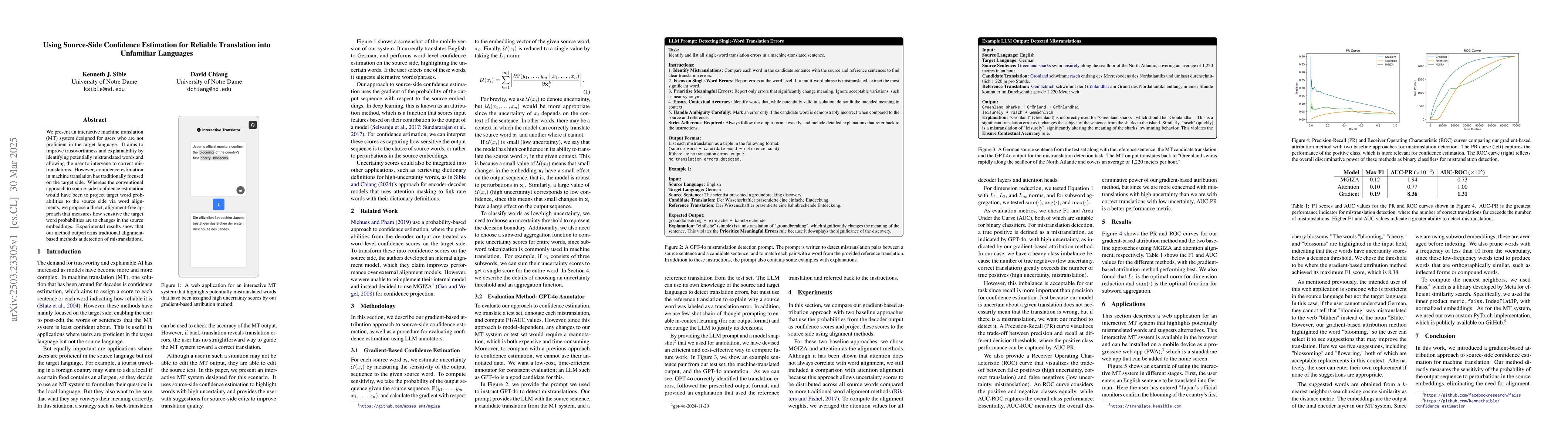 Thumbnail for Using Source-Side Confidence Estimation for Reliable Translation into
  Unfamiliar Languages