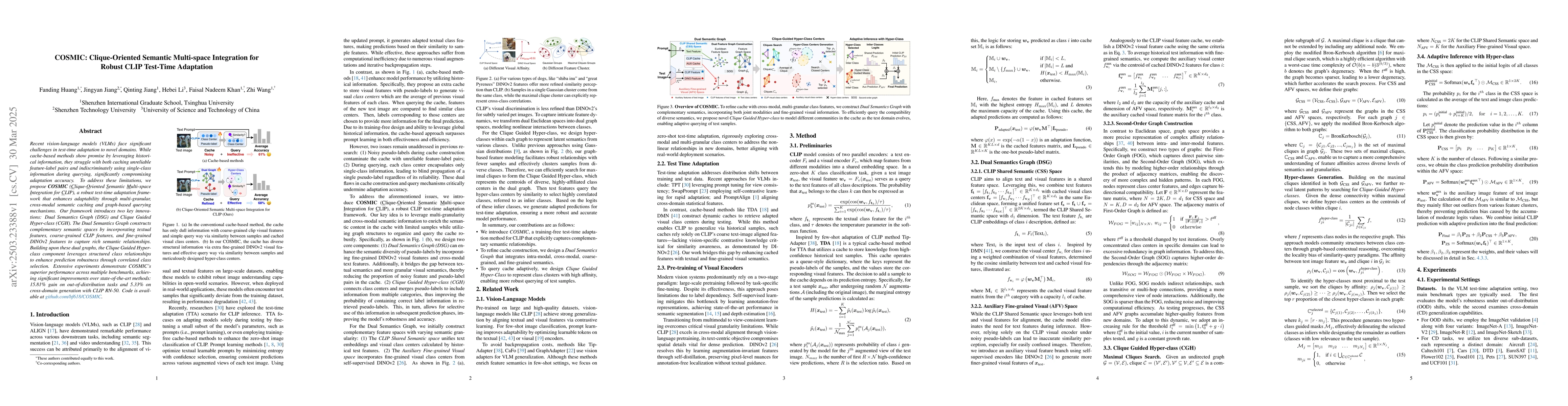 Thumbnail for COSMIC: Clique-Oriented Semantic Multi-space Integration for Robust CLIP
  Test-Time Adaptation
