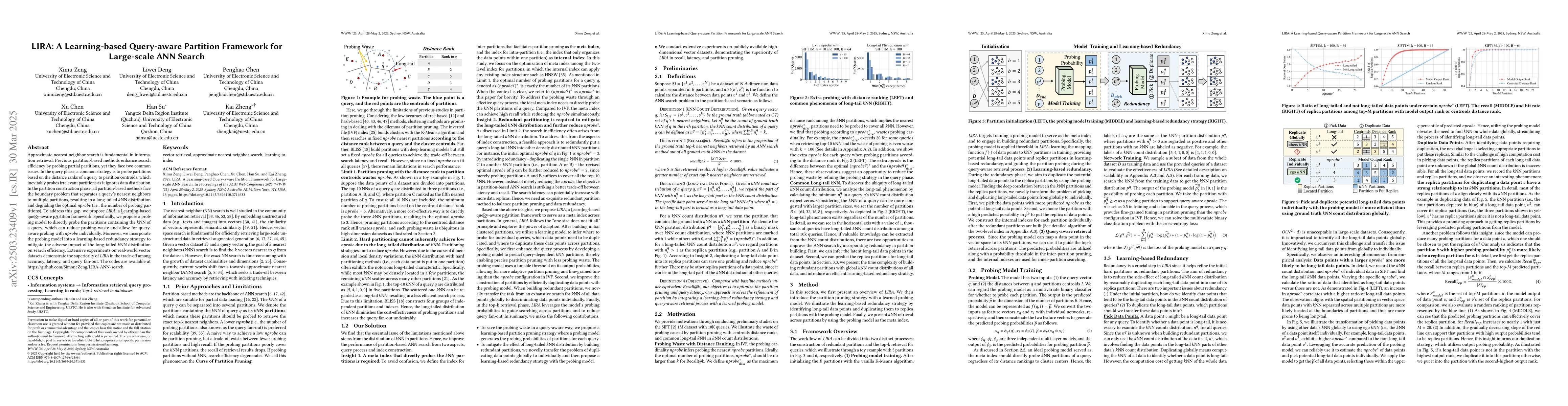Thumbnail for LIRA: A Learning-based Query-aware Partition Framework for Large-scale
  ANN Search