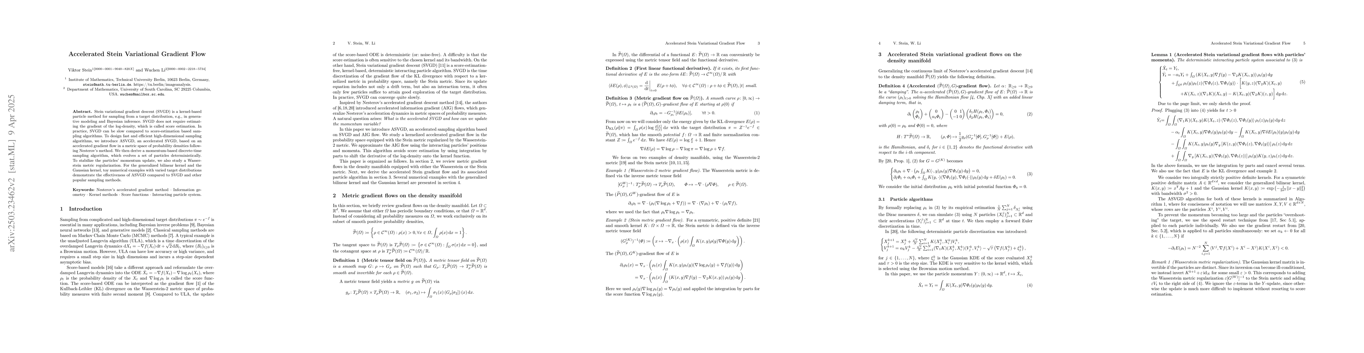 Thumbnail for Accelerated Stein Variational Gradient Flow