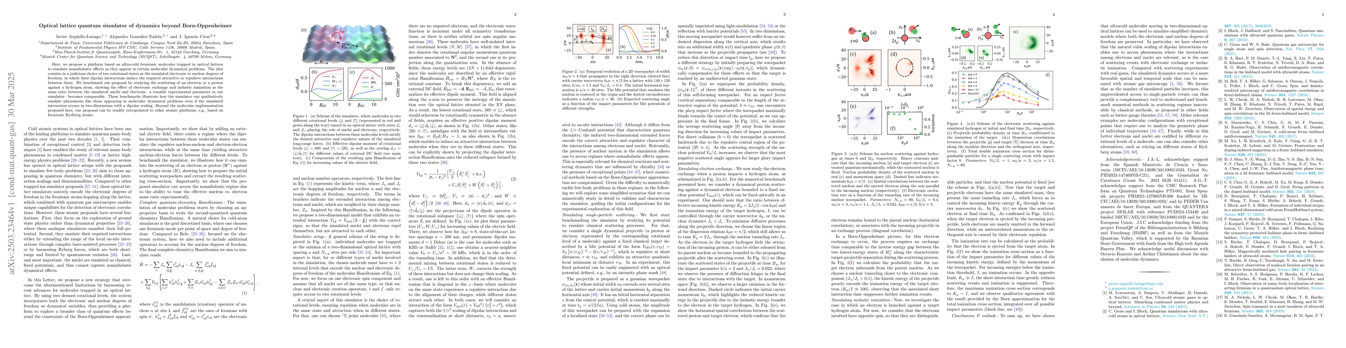 Thumbnail for Optical lattice quantum simulator of dynamics beyond Born-Oppenheimer