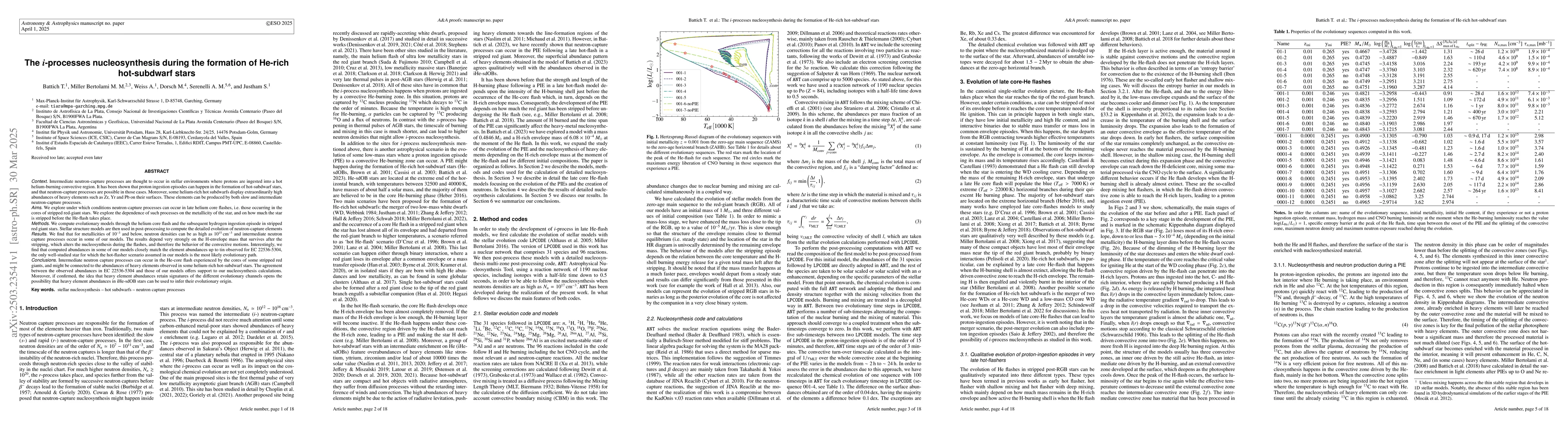 Thumbnail for The $i$-processes nucleosynthesis during the formation of He-rich
  hot-subdwarf stars