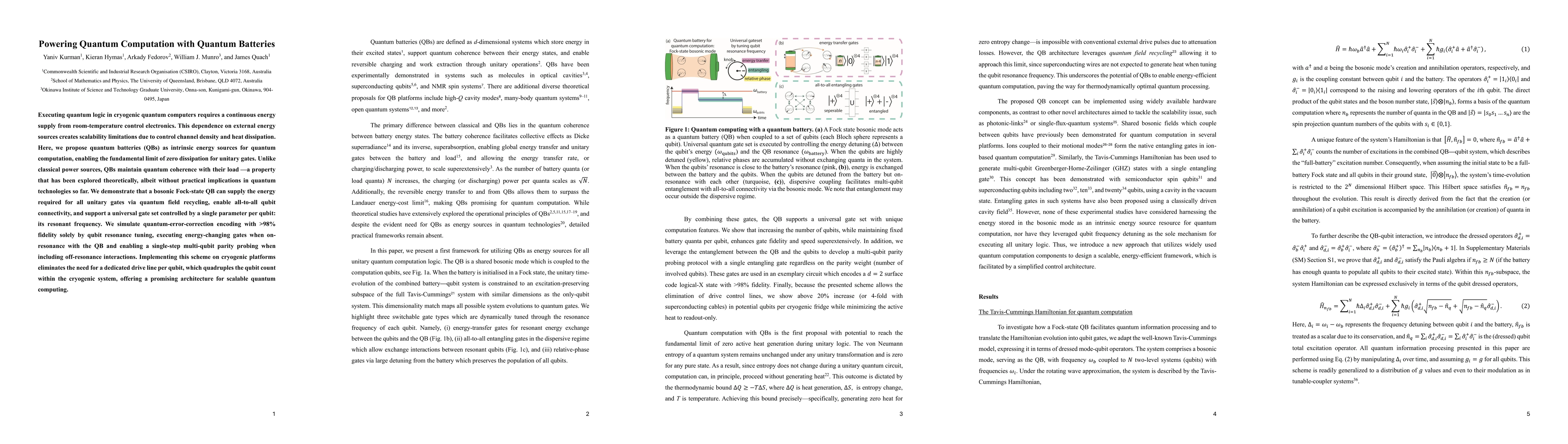Thumbnail for Quantum Computation with Quantum Batteries