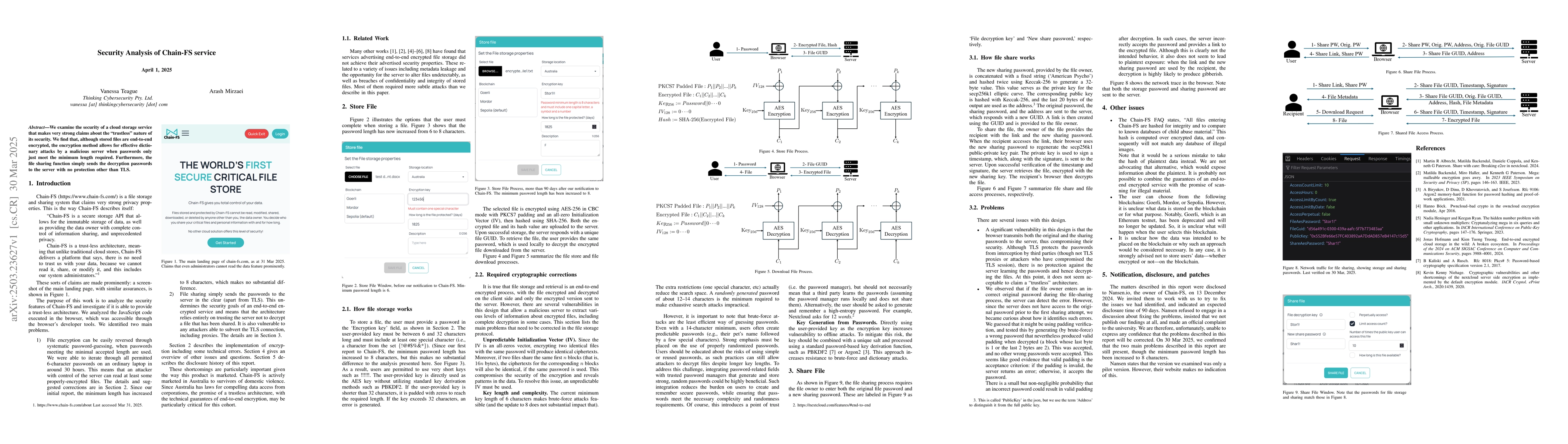 Thumbnail for Security Analysis of Chain-FS service