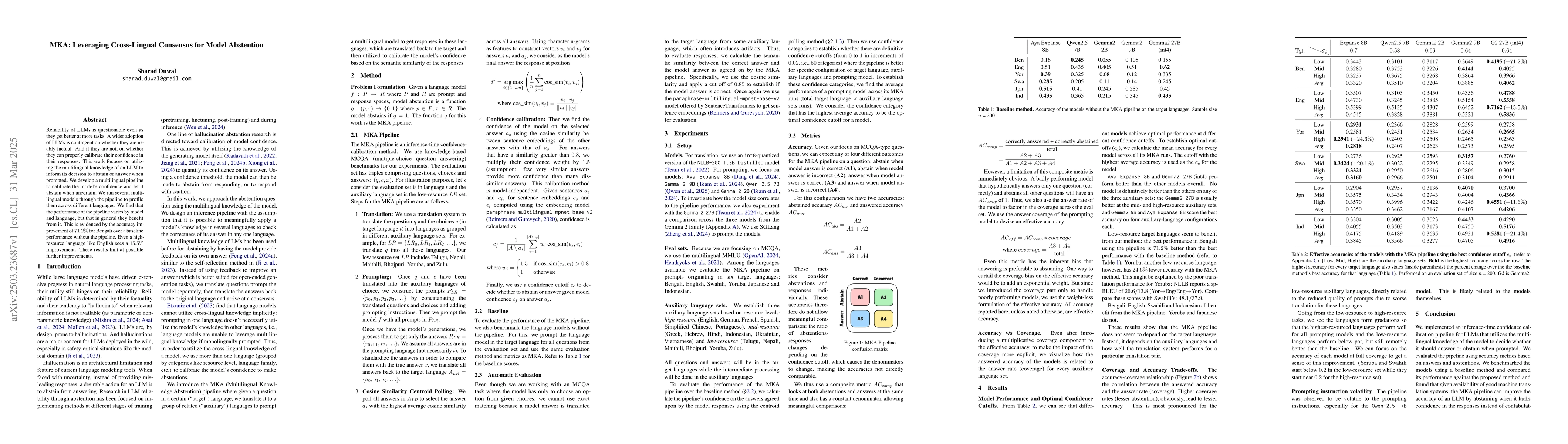 Thumbnail for MKA: Leveraging Cross-Lingual Consensus for Model Abstention