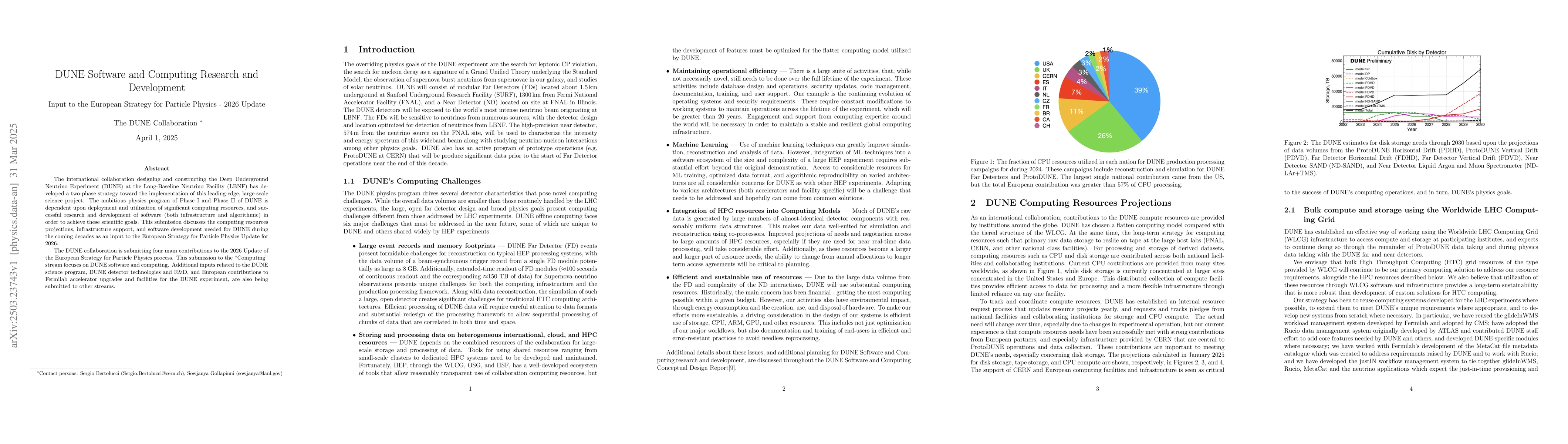 Thumbnail for DUNE Software and Computing Research and Development