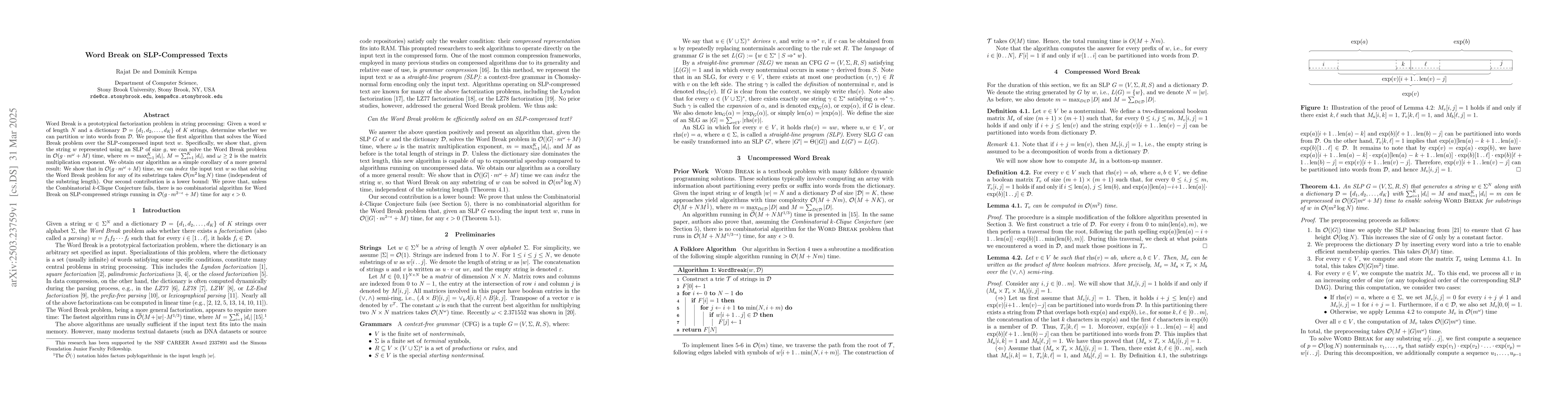 Thumbnail for Word Break on SLP-Compressed Texts
