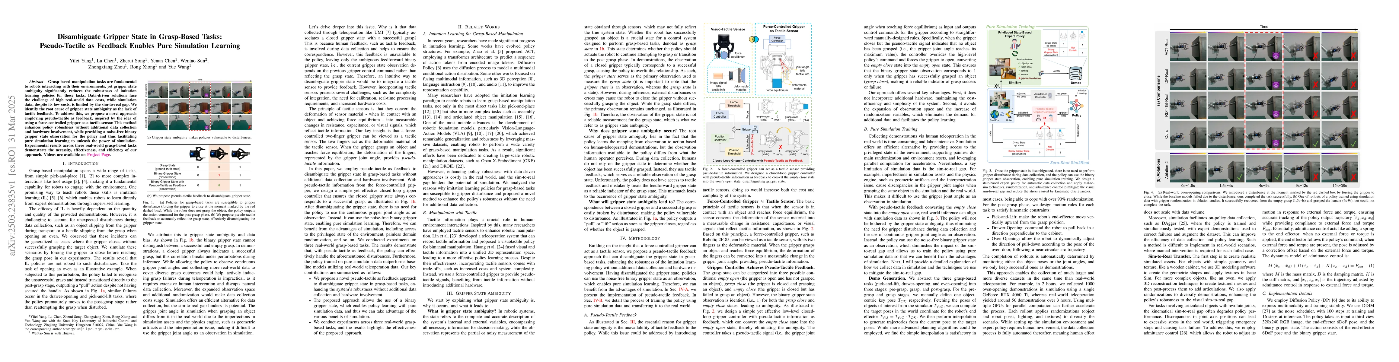 Thumbnail for Disambiguate Gripper State in Grasp-Based Tasks: Pseudo-Tactile as
  Feedback Enables Pure Simulation Learning