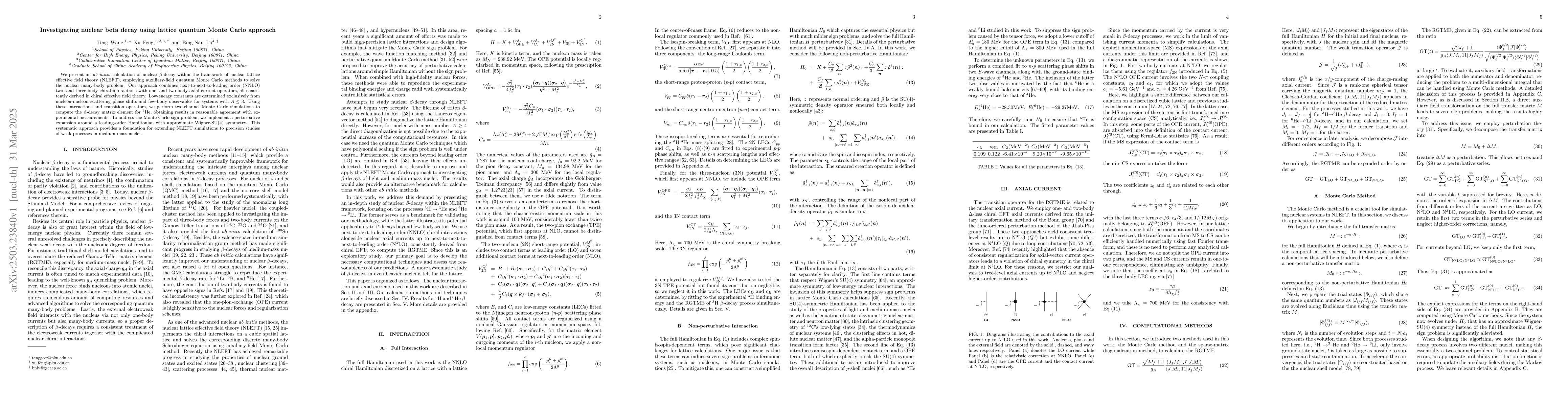Thumbnail for Investigating nuclear beta decay using lattice quantum Monte Carlo
  approach