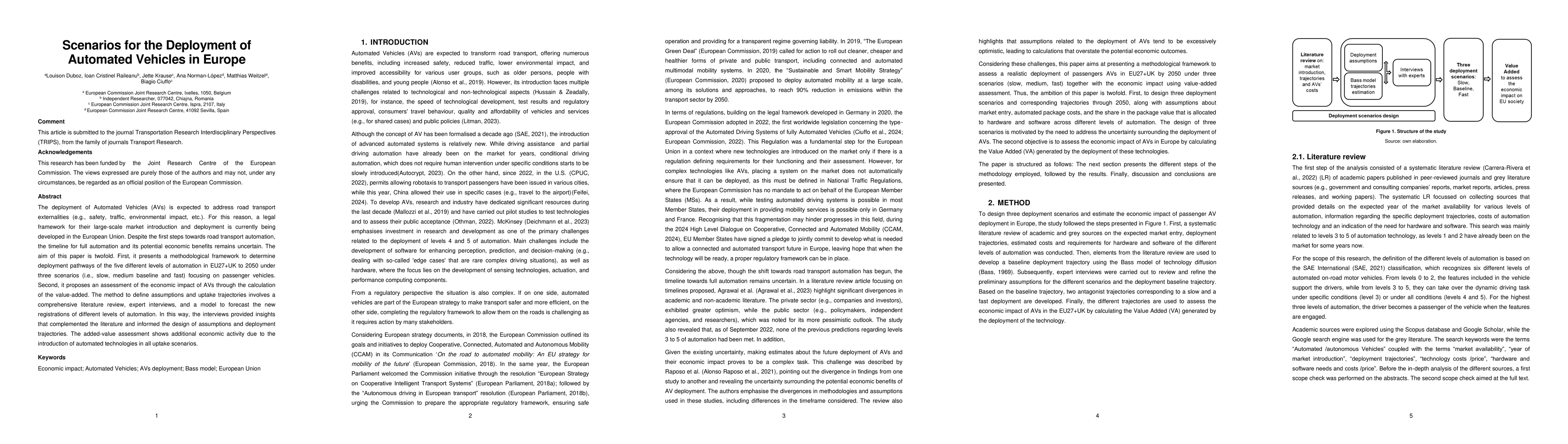 Thumbnail for Scenarios for the Deployment of Automated Vehicles in Europe