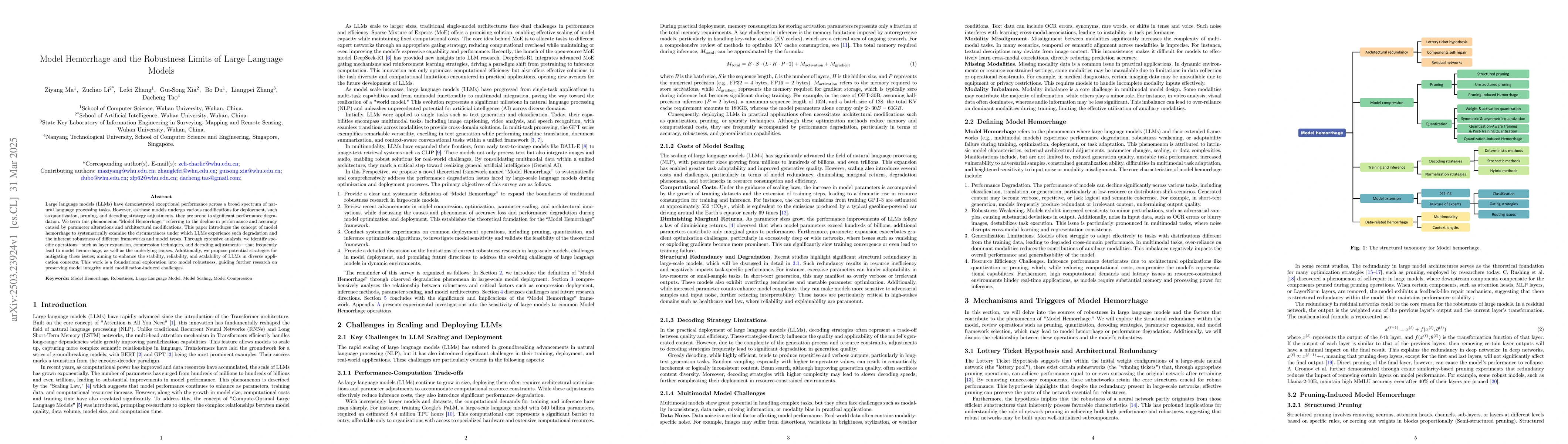 Thumbnail for Model Hemorrhage and the Robustness Limits of Large Language Models