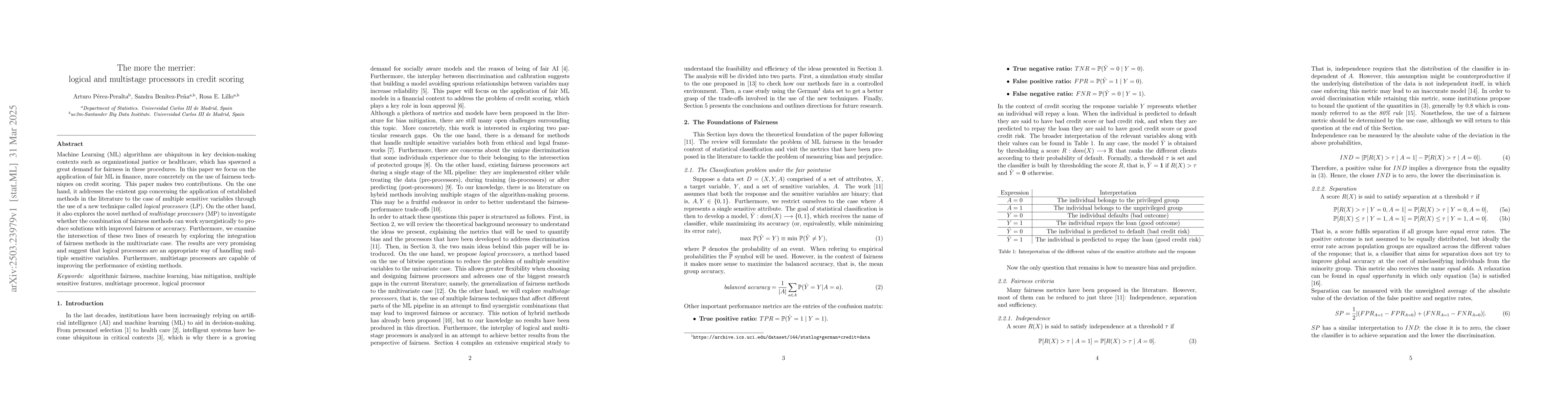 Thumbnail for The more the merrier: logical and multistage processors in credit
  scoring