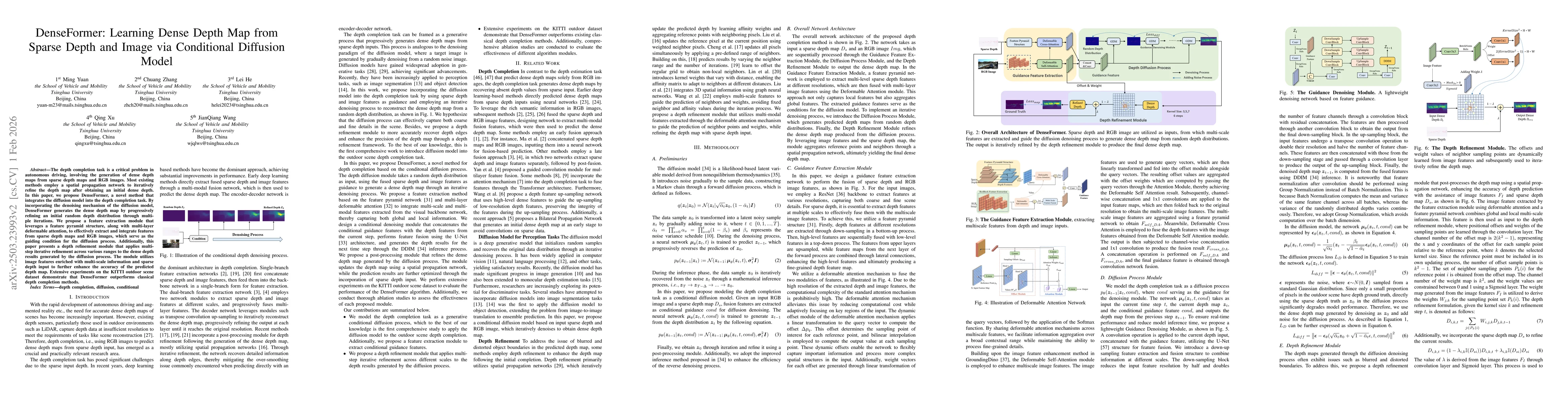Thumbnail for DenseFormer: Learning Dense Depth Map from Sparse Depth and Image via Conditional Diffusion Model