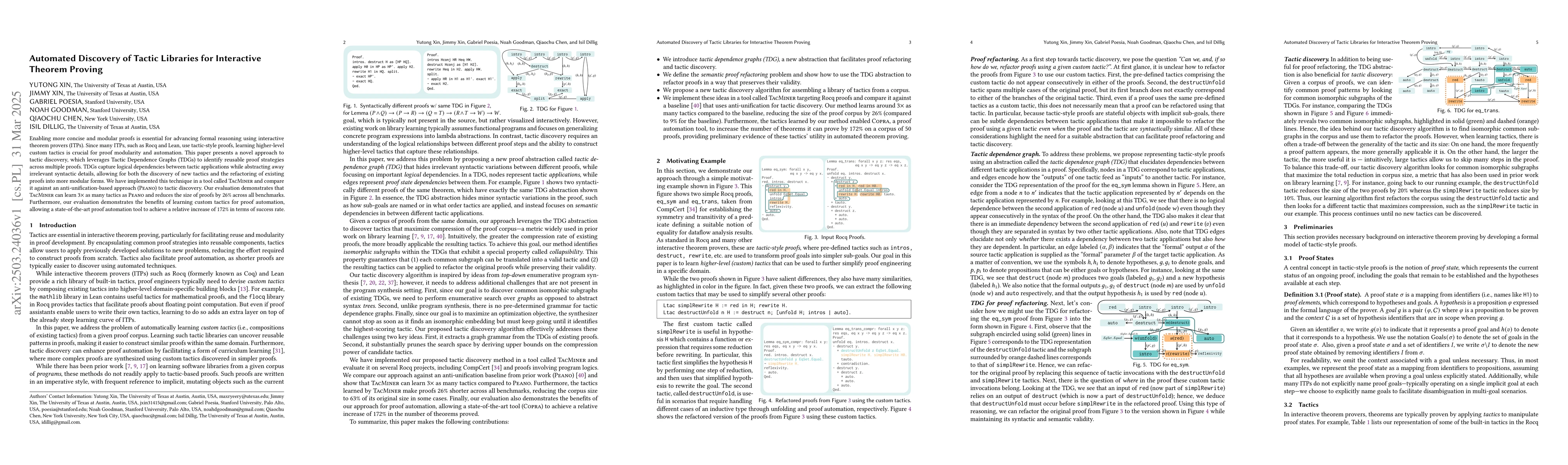 Thumbnail for Automated Discovery of Tactic Libraries for Interactive Theorem Proving