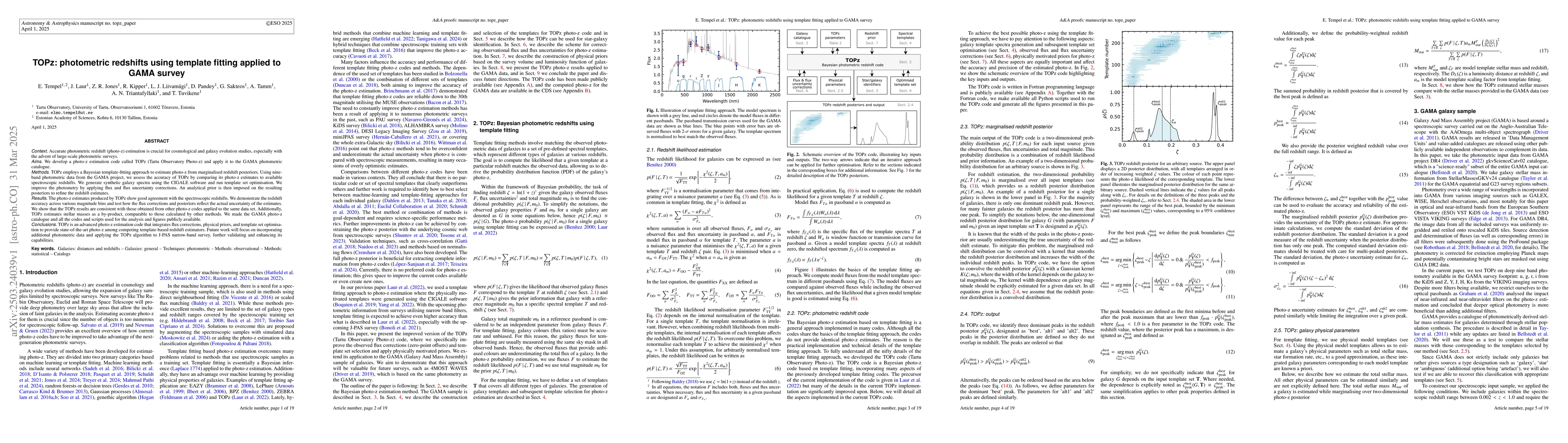Thumbnail for TOPz: photometric redshifts using template fitting applied to GAMA
  survey