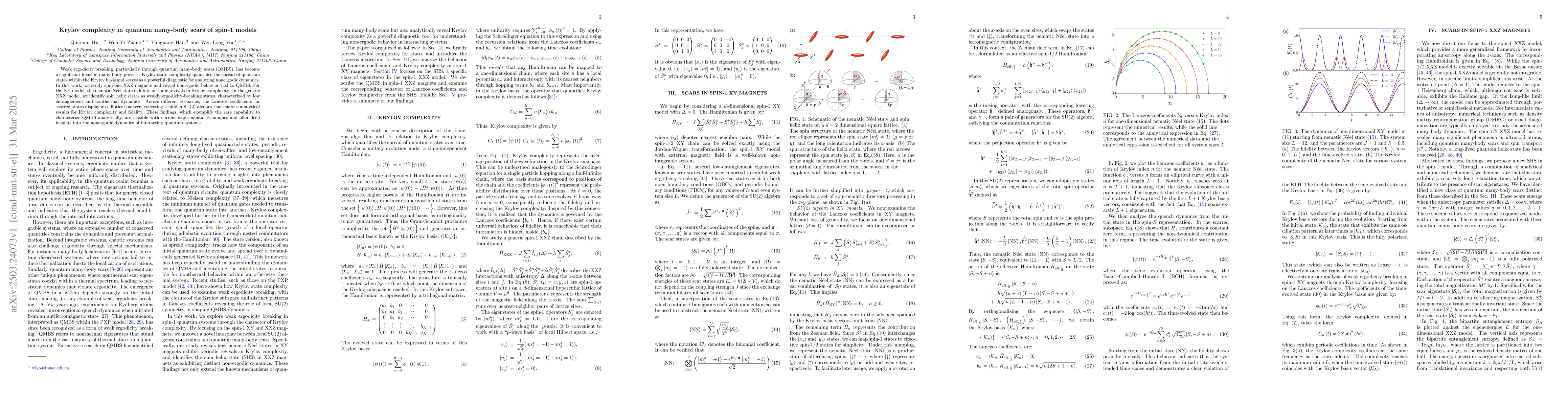 Thumbnail for Krylov complexity in quantum many-body scars of spin-1 models
