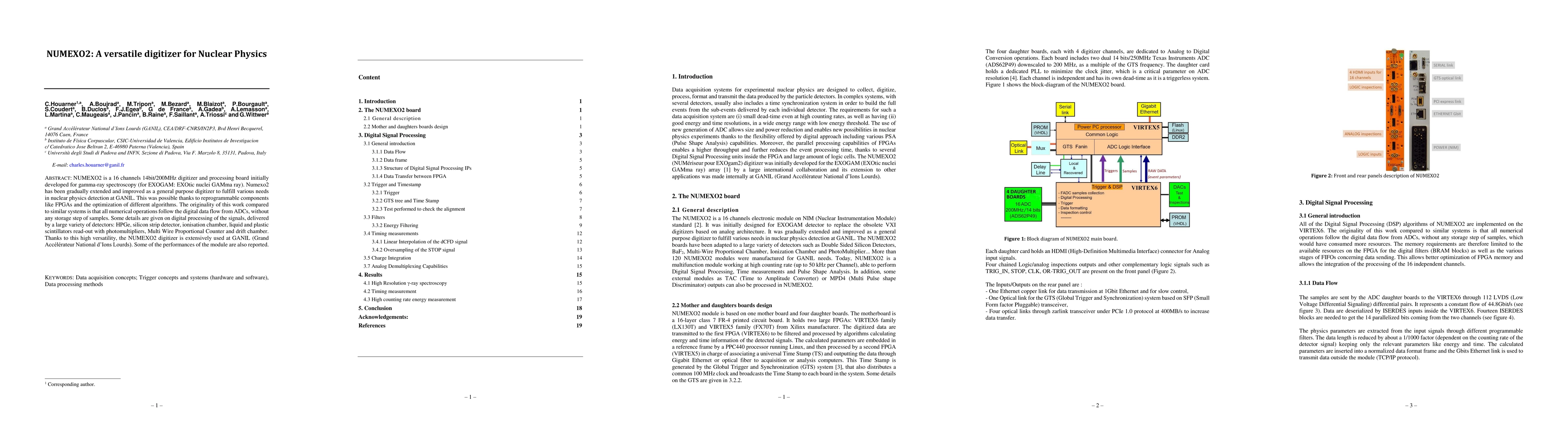 Thumbnail for NUMEXO2: a versatile digitizer for nuclear physics